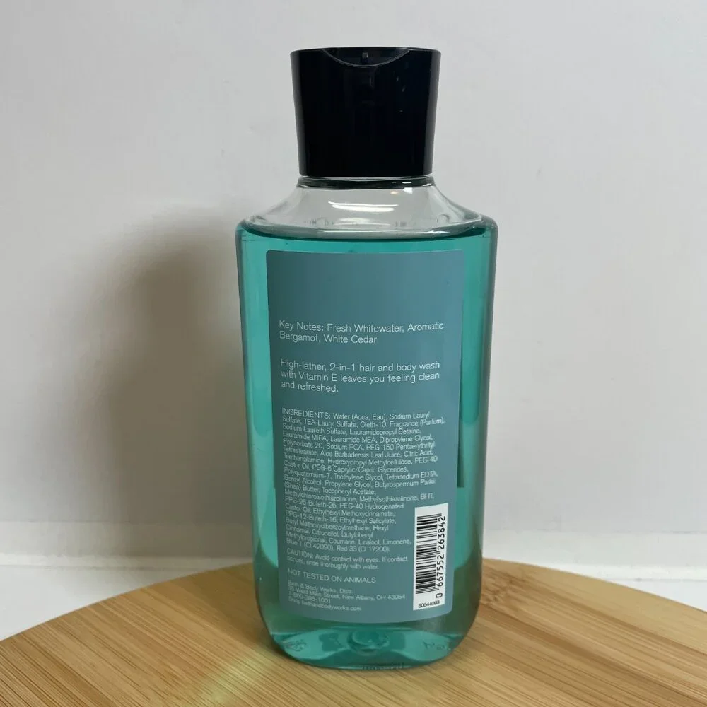 Bath & Body Works Whitewater Rush 2-in-1 Hair & Body Wash 10 oz Mens Collection
